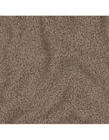 Double-sided Teddy fleece fabric - Taupe