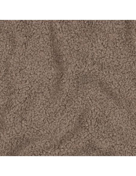 Double-sided Teddy fleece fabric - Taupe