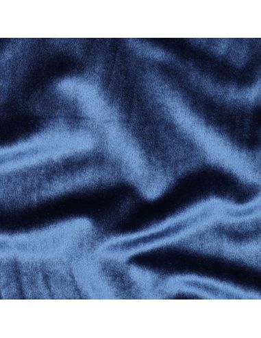 Luxury velvet upholstery fabric - Navy blue