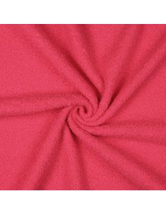 Double-sided Teddy fleece fabric - Neon pink