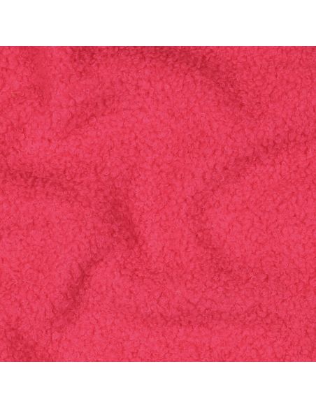 Double-sided Teddy fleece fabric - Neon pink