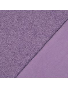 Double-sided Teddy fleece fabric - Lilac 2
