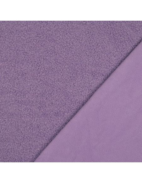 Double-sided Teddy fleece fabric - Lilac