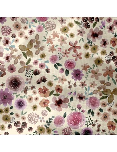 Double gauze fabric printed - Hortense