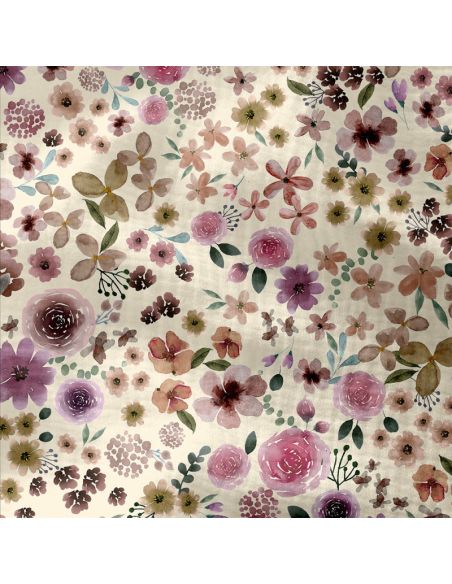 Double gauze fabric printed - Hortense