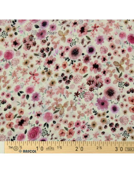 Double gauze fabric printed - Hortense