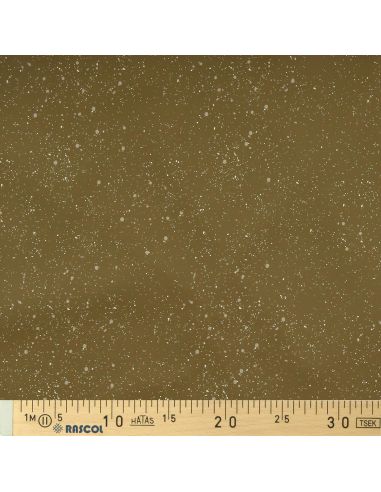 Waterproof canvas fabric for oilskin - Olive green batik
