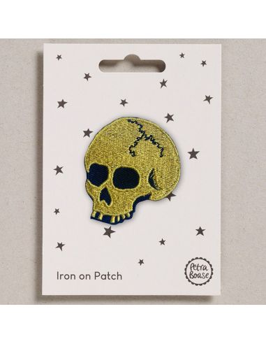 Iron-on patch - Golden skull