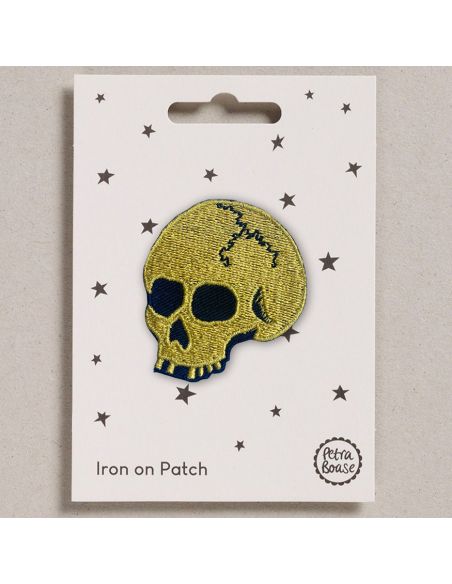 Iron-on patch - Golden skull