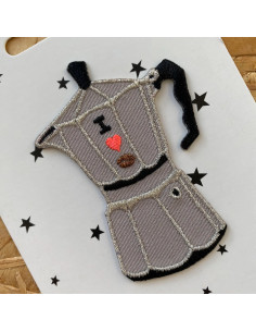 Iron-on patch - Italian coffee maker 2