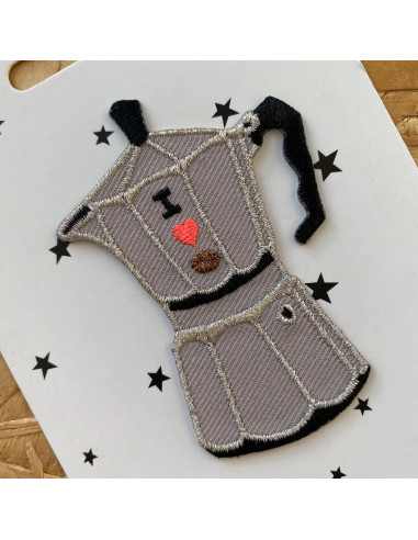 Iron-on patch - Italian coffee maker