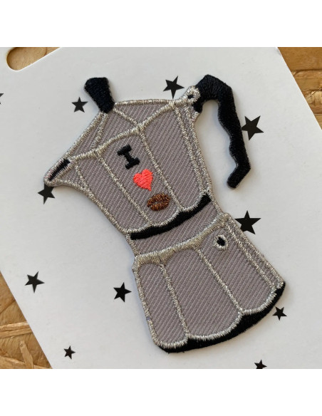 Iron-on patch - Italian coffee maker