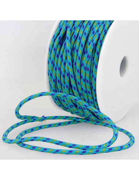 Multicolored sports lace - Blue, purple, and green