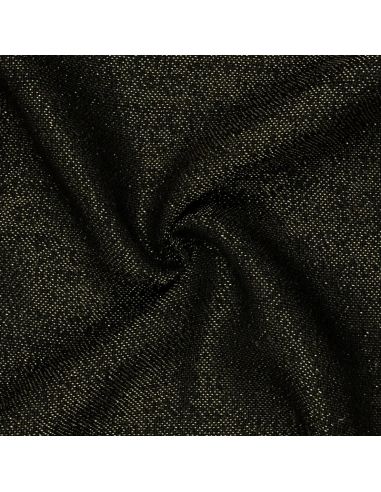 Lurex jute fabric - Black