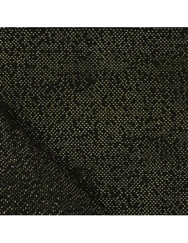 Lurex jute fabric - Black