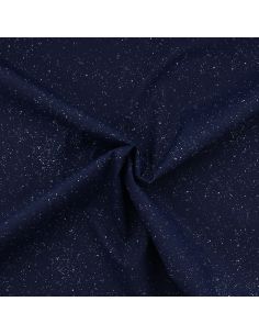 Waterproof canvas fabric for raincoat - Blue batik