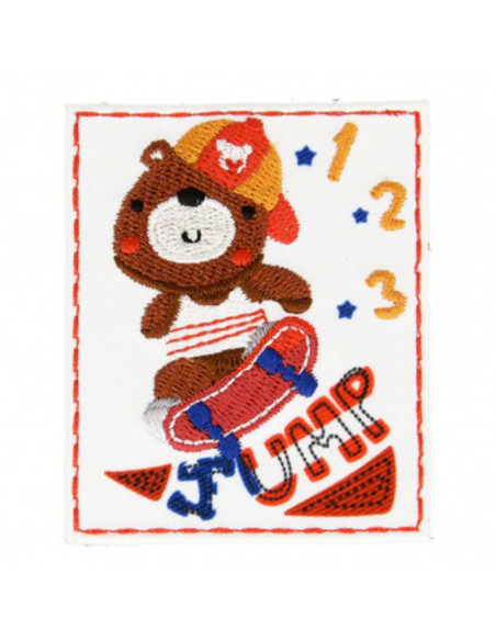 Iron-on sports patch - Jump