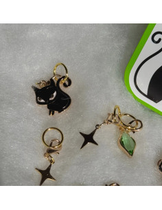 Set of 12 stitch marker rings - Kitty Kitty 2