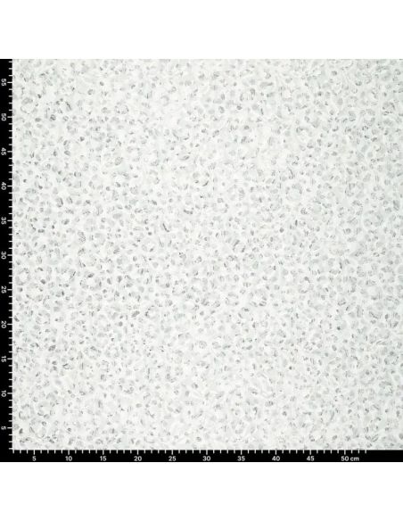 Lauren Metallic Lace Fabric - White