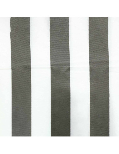 Deck chair fabric - White and taupe