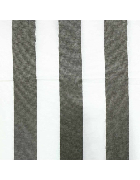 Deck chair fabric - White and taupe